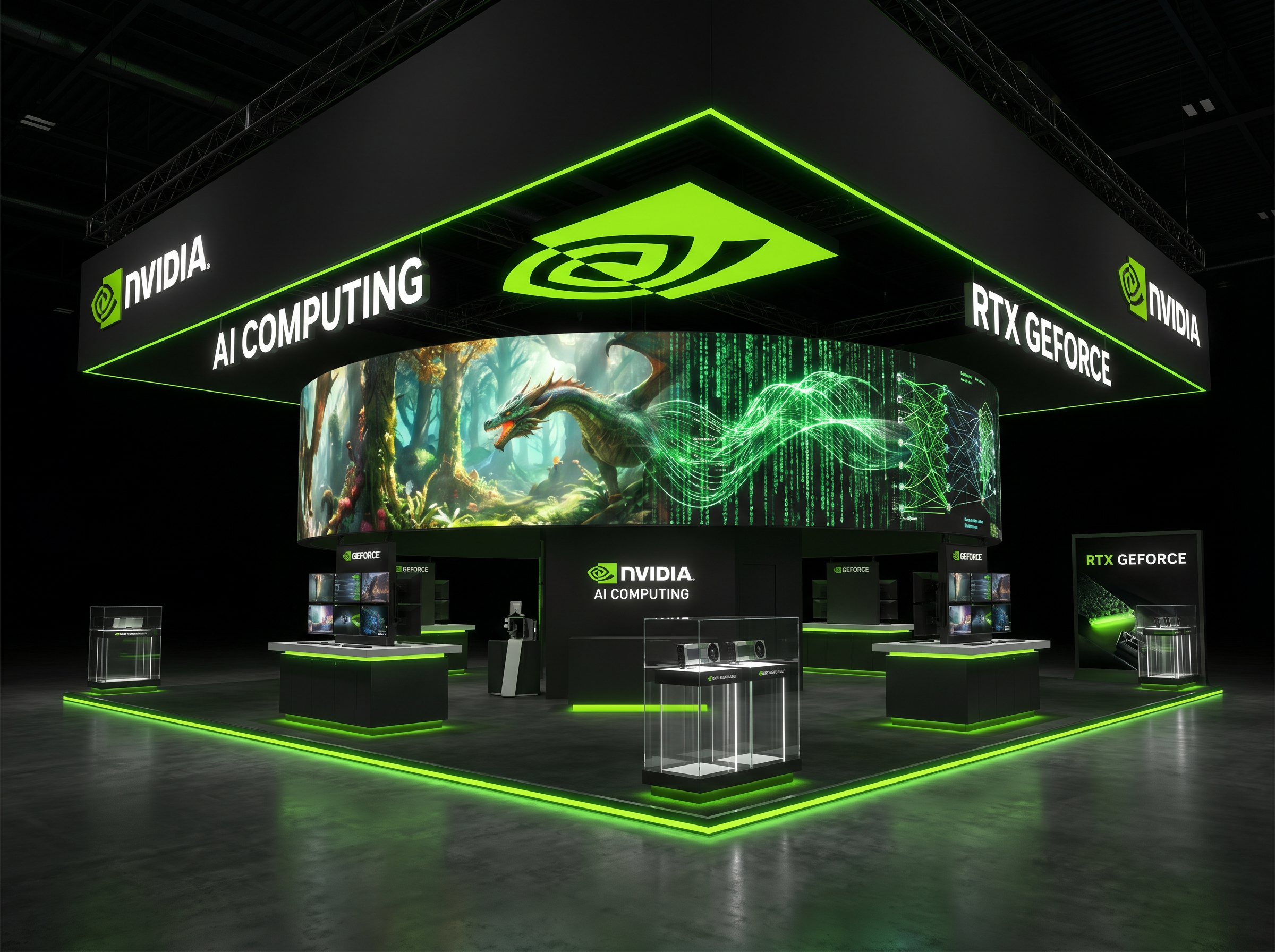 InfoComm LED Screen Booth – 40x40 Technology Companies - LED exhibit thumbnail