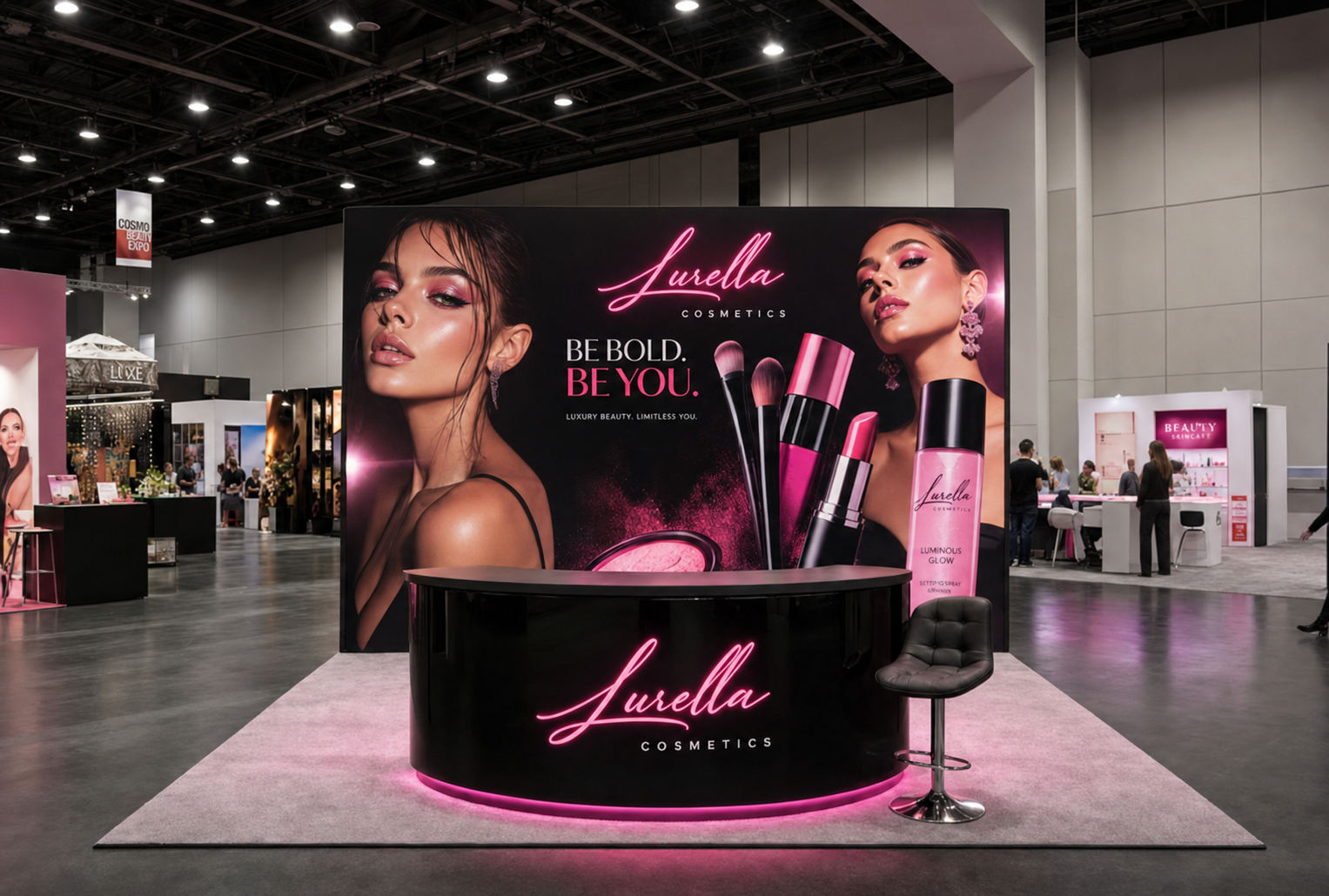 10x20 LED Trade Show Exhibit for NAB Show in Las Vegas - LED trade show exhibit rental