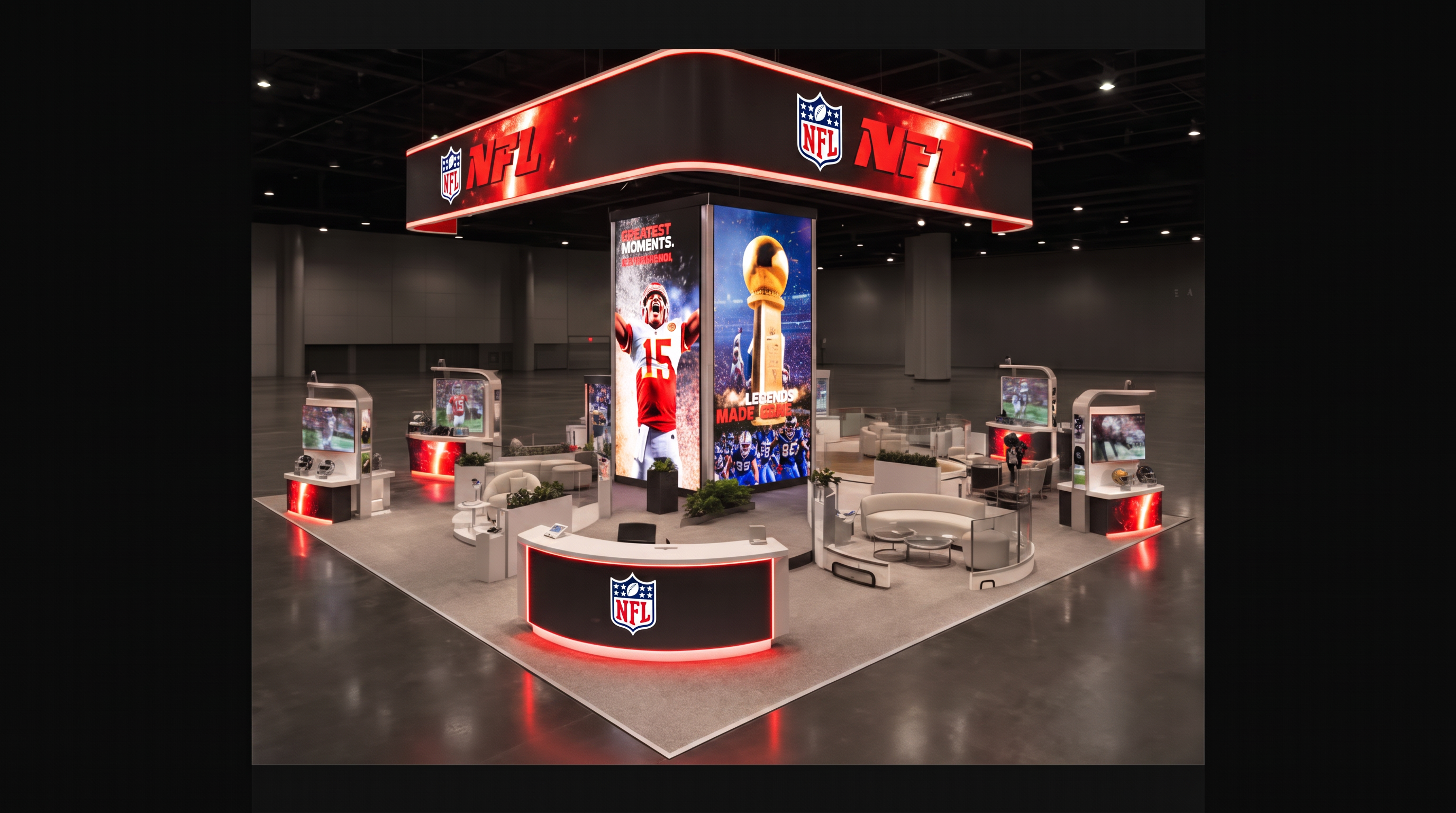 SHOT Show LED Video Wall Booth – 20x40 Sports Brands - LED booth thumbnail